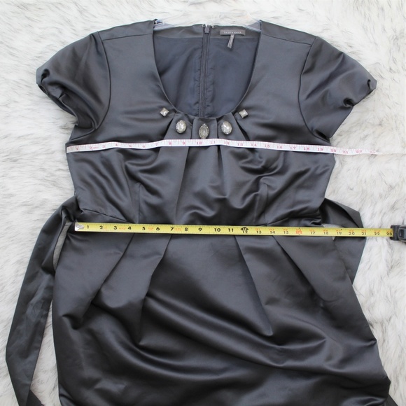 SOLD Kristin Davis Gray Dress W/Pockets - Picture 4 of 8